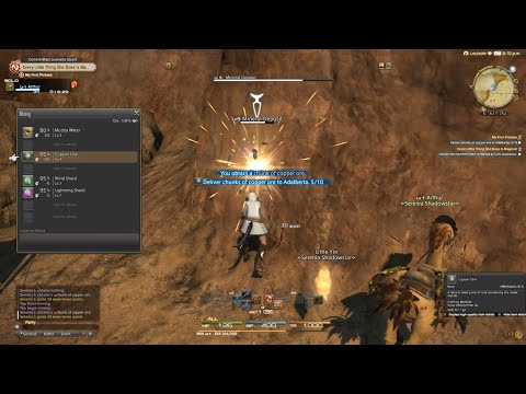 Final Fantasy XIV ARR Ep.68 - With Pickaxe and Sledgehammer (Miner Job Quests Levels 1-25)