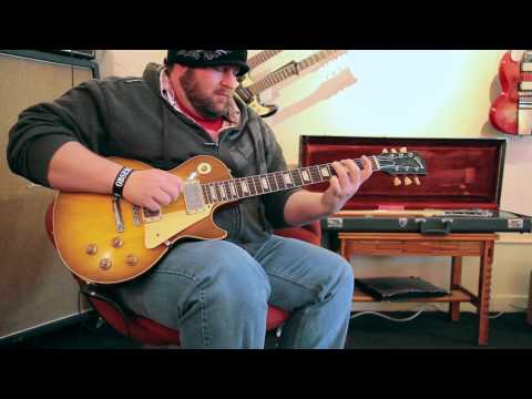 Chris Heart plays a 1959 Gibson Les Paul Standard at Rumble Seat Music Southwest