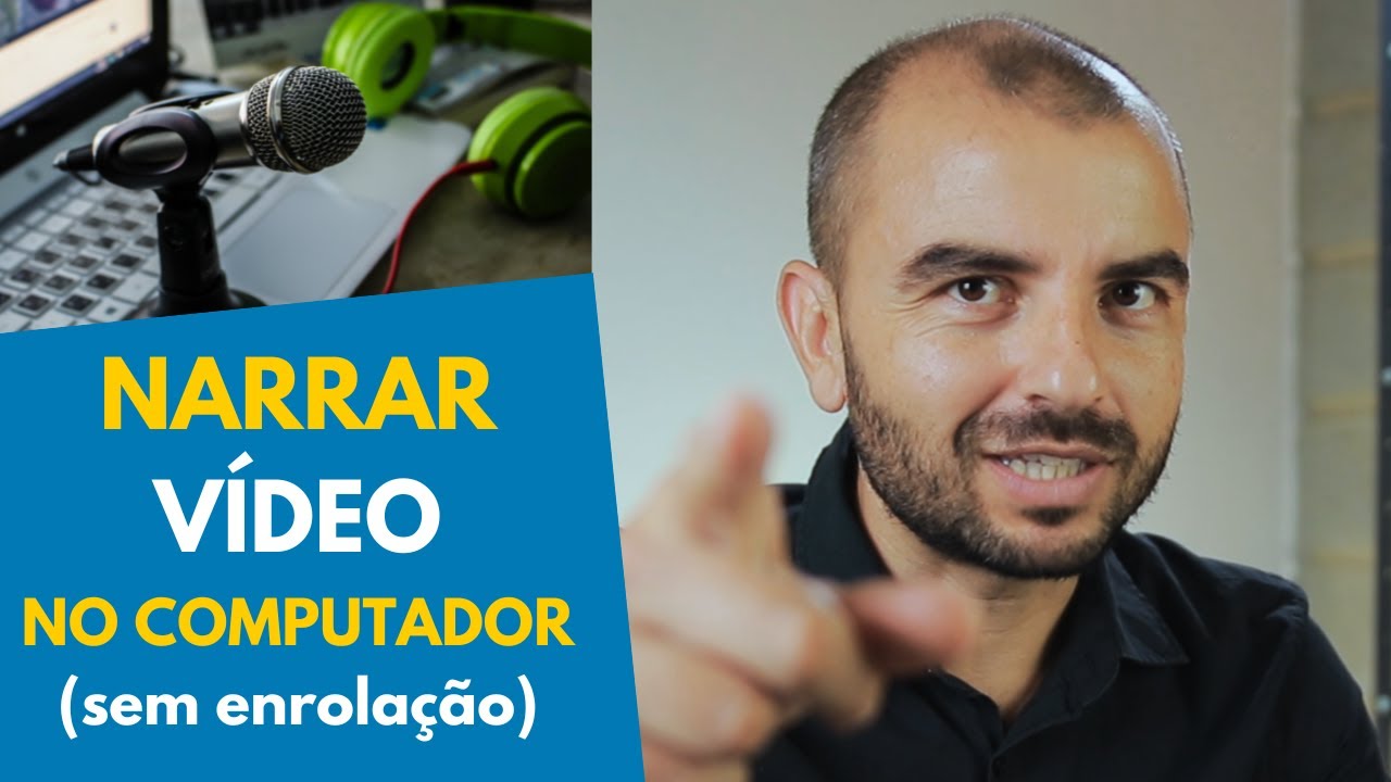 COMO GRAVAR A VOZ EM CIMA DOS VÍDEOS TUTORIAIS OU AULAS? COMO NARRAR VÍDEOS PELO COMPUTADOR.