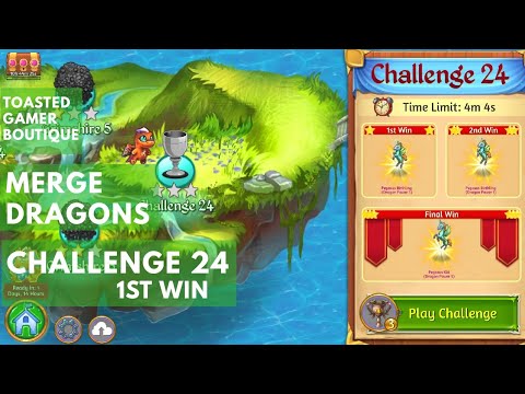 Merge Dragons Challenge 24 • 3m44s On 1st Win Get Pegasus Birthling ☆☆☆