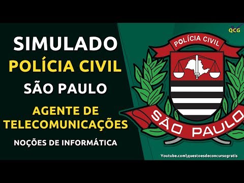 Simulado Agente de Telecomunicações Policia Civil São Paulo PC-SP | Noções de Informática