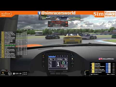 iRacing Blancpain Endurance Series 2017 Season 1 week 1 Donington GP