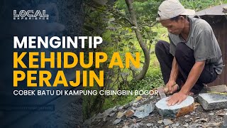 Pembuatan Cobek Batu yang Tetap Mengandalkan Tradisi di Kampung Cibingbin Bogor