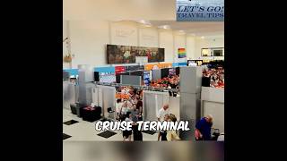 Cruise Terminal Chaos: Pack Snacks, Drinks & Patience! #shorts