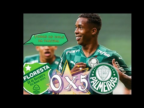 Palmeiras 5 x 0 Floresta Todos os gols da partida #melhoresmomentos #palmeiras #copinha