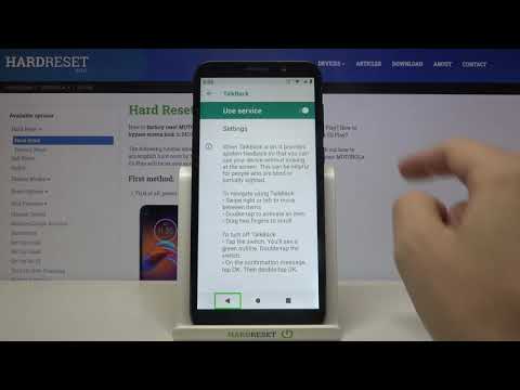 How to Enable TalkBack in Motorola E6 Play – Manage TalkBack Feature