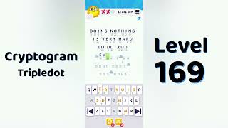 Cryptogram Tripledo Level 169 Solutions 🧩 | Logic Puzzle Game | Mini Boss