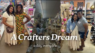 COME WITH ME TO CRAFTERS HEAVEN/ 2025 CHRISTMAS DECOR #vlogtober #shoppinghaul