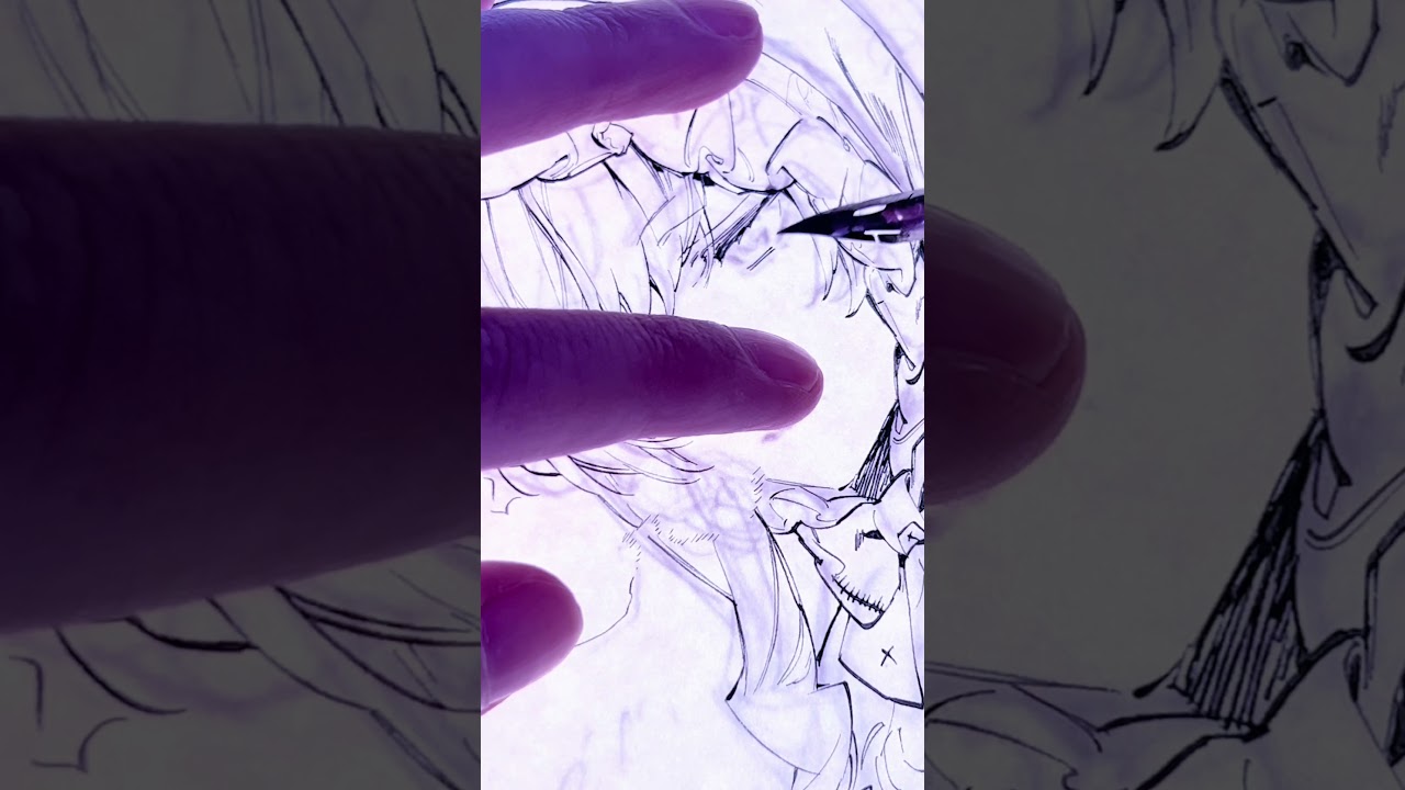 紙の音をどうぞ！　#最後にひとつだけお願いしてもよろしいでしょうか　#アナログイラスト　#つけペン