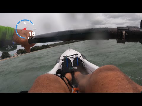 Rough sea! Nick paddling the Fenn Bluefin S surfski! Part 2