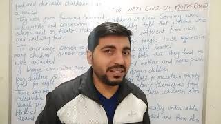 NAZI CULT OF MOTHERHOOD || CLASS 9 || HISTORY