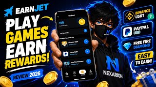 EarnJet App Review 2026 👀 | Play Games & Earn Rewards
