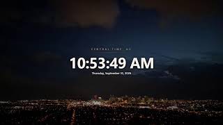 🔴 LIVE Central Time Clock | Current CST/CDT | What time is it now | Re