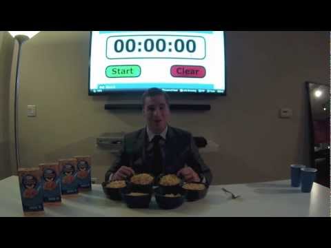 Kraft Macaroni and Cheese Eating Challenge - 4 Boxes!