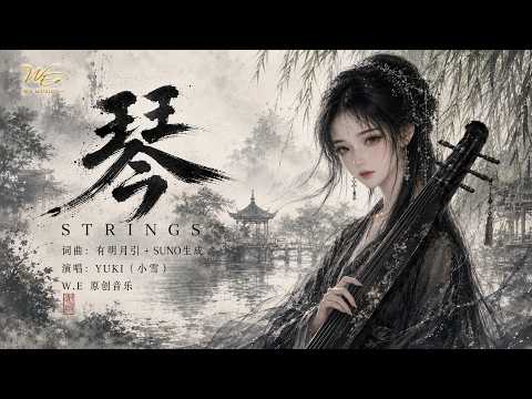 【Original Lyric Video】YUKI《琴 Strings》｜唯美古风原创音乐｜雪落寒江，人去琴留