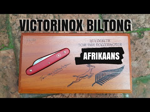 Victorinox biltong mes: Tom van Vollenhoven huldeblyk. (Afrikaans)