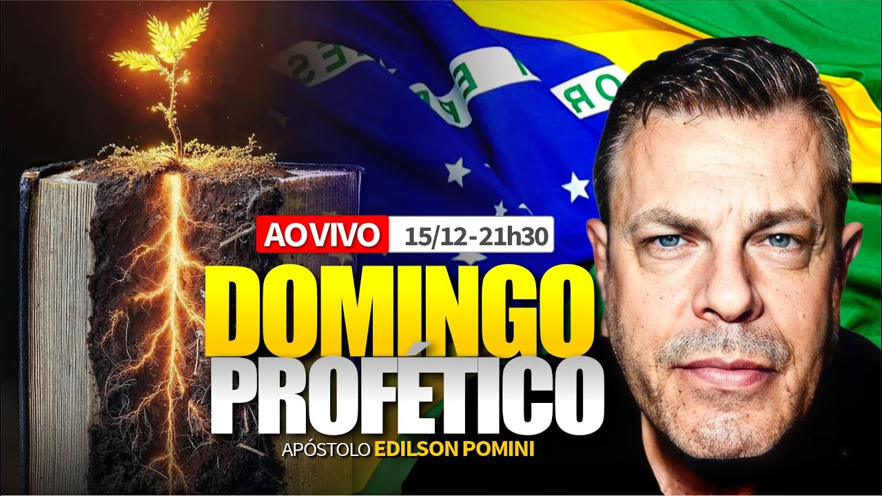 🟢🟡 DOMINGO PROFÉTICO 15.12.2024  | APÓSTOLO EDILSON POMINI #profecia
