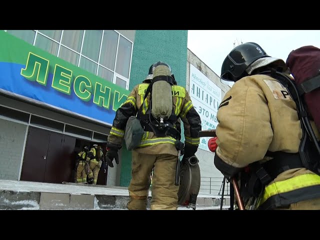 В Ангарском округе прошли учения пожарных
