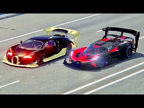 Bugatti Bolide GTR vs Bugatti Veyron GTR - Drag Race 20 KM