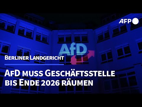 Gericht: AfD muss Bundesgeschäftsstelle in Berlin räumen | AFP