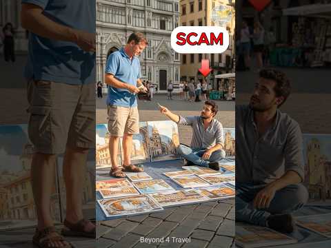Florence Painting Scam EXPOSED | Top Tourist Trap in Italy 2025 #shorts