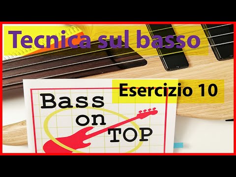 [Fig.14] Esercizio n.10 di tecnica avanzata per basso elettrico con le forme orizzontali