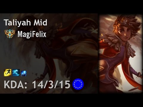 Taliyah Mid vs Syndra - MagiFelix - EUW Challenger Patch 6.20