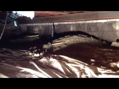 Part of a video titled House Leveling - Jacking up a House (raised three inches) - YouTube