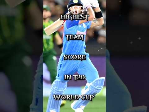 Highest team score in T20 world cup 🥶 #shorts #viral #Dhoni #virat