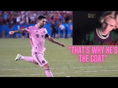 xQc reacts to Messi INSANE CLUTCH Free Kick