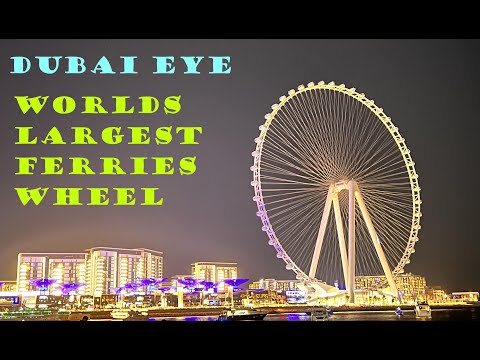 AIN- DUBAI - EYE - WORLDS LARGEST OBSERVATION WHEEL- UAE- BLUE WATERS ISLAND - LIGHT & FIRE WORKS