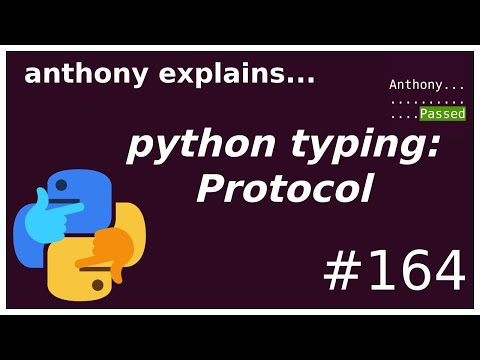 structural subtyping in python with Protocol! (intermediate) anthony explains #164