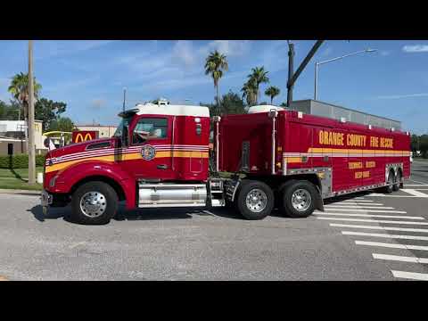 Orange County Technical Rescue 1 responding non-emergency to fuel spill