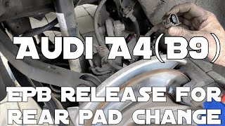 Audi A4 (B9) Rear Brakes with EPB Electronic Parking Brake