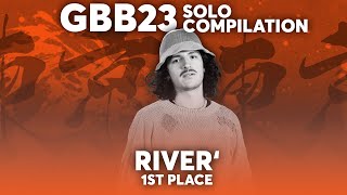 when ice is "chilling" like he thought he got this, then the drop bomb comes.. you can see it in his reaction and body language that he thinks he celebrated too early 😂（00:08:07 - 00:14:00） - RIVER' 🇫🇷 🇨🇴 | Winner's Compilation | GRAND BEATBOX BATTLE 2023: WORLD LEAGUE