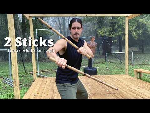 Epic Double Sticks Sinawali Drill Intermediate Level - Kali Escrima Arnis