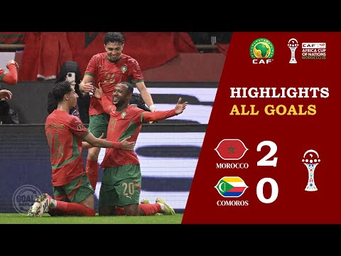 Morocco vs Comoros (2-0) Highlights & Goals | AFCON 2025 | المغرب 2 - 0 جزر القمر | كأس افريقيا 2025