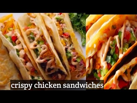 crispy chicken sandwiches recipe/easy chicken sandwiches without bread recipe