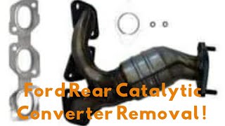 Ford Escape rear catalytic converter removal Nuts And Bolt easy to follow with great tips!!!!!
