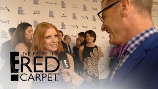 Jessica Chastain Rocks "Modest" Piaget Necklace | Live from the Red Carpet | E! News
