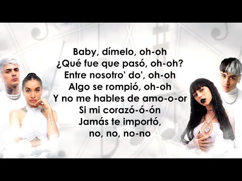 Entre Nosotros REMIX - Tiago PZK, LIT killah, Maria Becerra, Nicki Nicole (Letra/Lyrics).