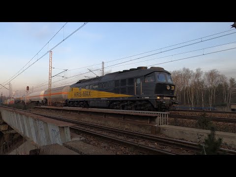 Sosnowiec Jęzor  - składanka 9 pociągów / trains in Poland