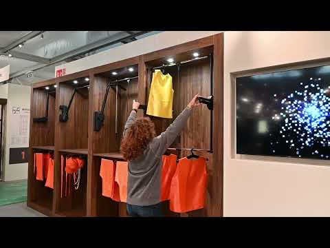 Penderie escamotable à rotation complète - 24 kg - LIFT 360° - aluminium AMBOS