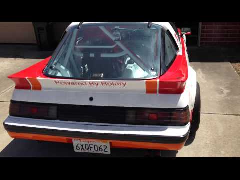 '85 Mazda RX-7 13B peripheral port idling at 1800 rpm Video