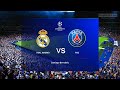 Real Madrid vs PSG | Full Match | Champions League 2022 UCL | Messi Mbappe vs Real Madrid | PES 2021