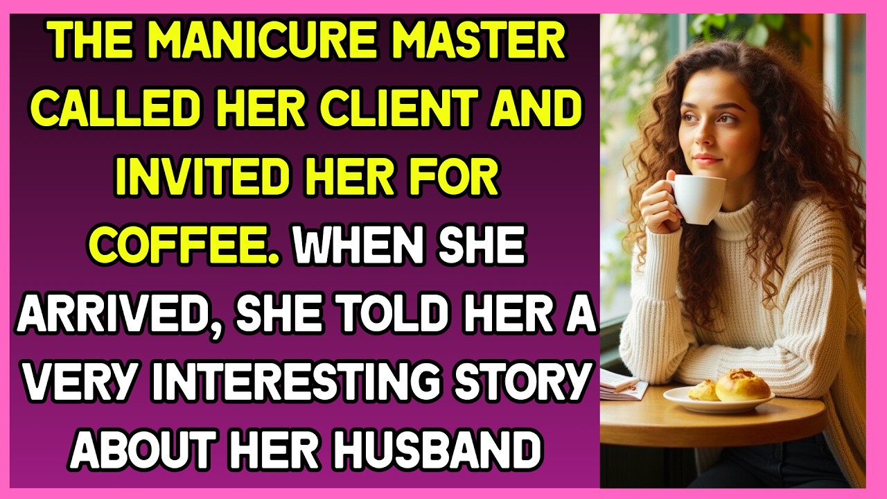 The manicure master invited her for coffee. When she arrived, she told her a story about her husband