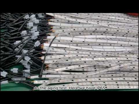 Factory review on tm1934  5050  rgb  IP68 and IP65 dual signal led strip #tm1934#tm1934rgbpixelled