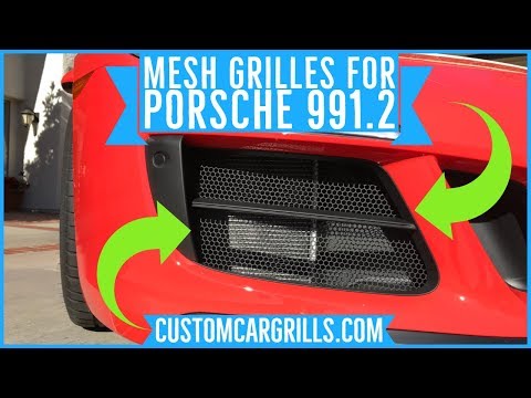 Porsche 991.2 GTS Mesh Grill Installation How-To by customcargrills.com