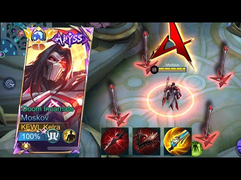 TOP 1 GLOBAL MOSKOV BEST HIGH DAMAGE BUILD AND EMBLEM 2025 (must try!!)