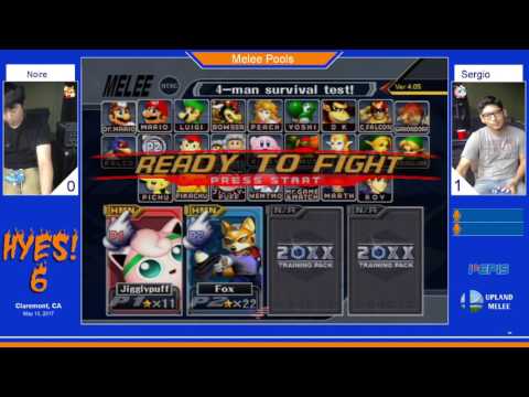 HYES! 6 Top 16 - Noire (Falco/Fox) vs Sergio (Puff/Peach)